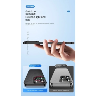 Ốp điện thoại chống trượt Wave 0.3mm Ultra Slim Đen mờ - Tương thích iPhone 16/15/14/13 Pro Max