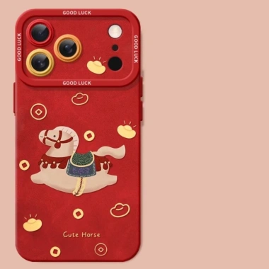 Ốp điện thoại hình ngựa sơn dầu dễ thương cho iPhone 17-11 Pro Max XR XS Max 7/8 Plus SE2.020 - Giá 9.900₫