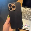 Ốp điện thoại iPhone đỏ sang trọng, da cảm giác và khung kim loại, tương thích iPhone 12-17 Pro Max, giảm còn 13.000₫ 2