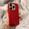 Ốp điện thoại iPhone đỏ sang trọng, da cảm giác và khung kim loại, tương thích iPhone 12-17 Pro Max, giảm còn 13.000₫ 8