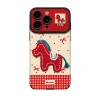 Ốp điện thoại Lucky Pony dây buộc cao cấp cổ điển cho iPhone 16/17 Pro Max 6