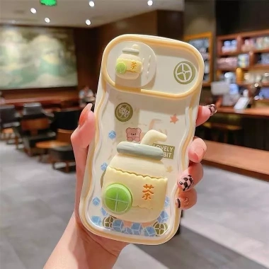 Ốp điện thoại Pertain họa tiết chanh dâu tây có giá đỡ cho iPhone 11/12/13/14/15 series giá chỉ 57.937 VND
