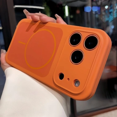Ốp điện thoại silicon mềm từ tính chống vân tay cho iPhone 17 16 15 14 13 Pro Max - Giá 150.000đ