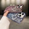 Ốp điện thoại TPU mềm họa tiết hoa gradient lấp lánh cho iPhone 11‑15 Pro Max 5