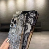 Ốp điện thoại TPU mềm họa tiết hoa gradient lấp lánh cho iPhone 11‑15 Pro Max 7