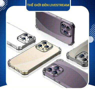 Ốp điện thoại TPU trong suốt bảo vệ 4 góc chống sốc iPhone 11‑16 Pro, Plus, Pro Max - Giá 17.820 VND, hàng xịn