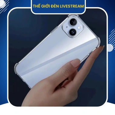 Ốp điện thoại TPU trong suốt bảo vệ 4 góc chống sốc iPhone 11‑16 Pro, Plus, Pro Max - Giá 17.820 VND, hàng xịn
