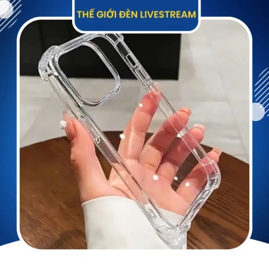 Ốp điện thoại TPU trong suốt bảo vệ 4 góc chống sốc iPhone 11‑16 Pro, Plus, Pro Max - Giá 17.820 VND, hàng xịn