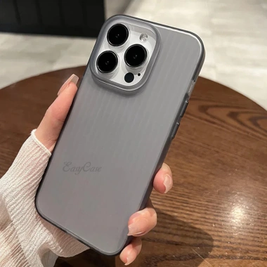 Ốp điện thoại trong suốt gợn sóng cho iPhone 17/16/15/14/13/12 Pro Max – Slim Creative Wave