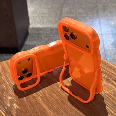 Ốp điện thoại vô hình giá đỡ đôi đỏ rượu vang cho iPhone 17 Pro Max - bảo vệ chống sốc, chỉ 59.000đ 2