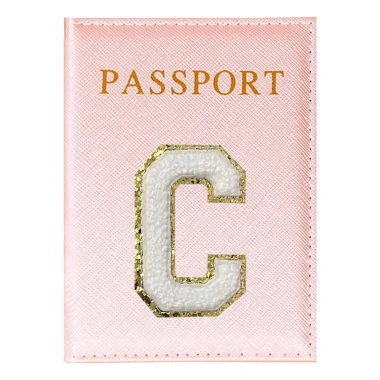 Ốp hộ chiếu du lịch đa năng, cầm vé & giấy tờ, bảo vệ, thêu chữ vàng - chỉ 24.941₫