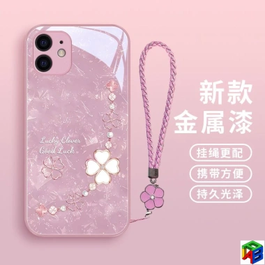 Ốp iPhone 14 Pro Max Kim Loại Lucky - Vỏ Cỏ Bốn Lá, Sang trọng, Giá 64.800 VND