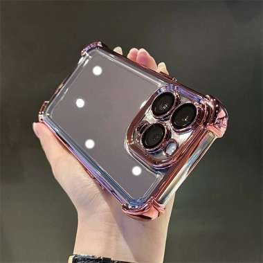 Ốp iPhone 15/14/13/12/11 Pro Max, X, XS, XSMAX, Plus - Bảo vệ ống kính, mạ sang trọng, trong suốt, chống sốc, chống rơi, mềm - 60,480₫