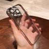 Ốp iPhone 16 Pro Max trong suốt lấp lánh, cứng PC mạ ống kính – Sang trọng, bảo vệ tối đa 8