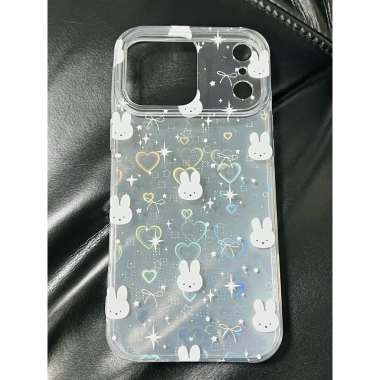 Ốp iPhone 7-17 Max Air Fun Love Laser Rabbit + Chain - Bảo Vệ Chống Sốc, Giá 75.599₫