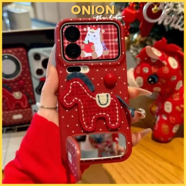 Ốp iPhone hình ngựa năm mới may mắn – giảm giá, phù hợp iPhone 17/16 Pro Max và iPhone 15‑11
