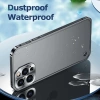 Ốp iPhone Kim Loại Sang Trọng, Khung Bảo Vệ Ống Kính, Mờ Trong Suốt cho iPhone 16/15/14 Pro Max, Plus 6