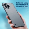 Ốp iPhone Kim Loại Sang Trọng, Khung Bảo Vệ Ống Kính, Mờ Trong Suốt cho iPhone 16/15/14 Pro Max, Plus 8