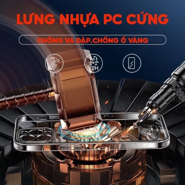 Ốp iPhone KiNGBON Lưng Cứng Viền Dẻo Bảo Vệ Camera Trong Suốt Chống Ố Vàng cho iPhone 12-15 Pro Max - Giá chỉ 59.000 VND 5