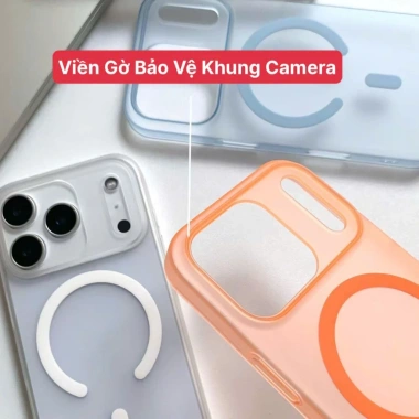 Ốp iPhone KiNGBON PC Màu Trong Nhám, hỗ trợ sạc không dây, cho iPhone 12-17 Pro Max - Giá 119.000₫ 6