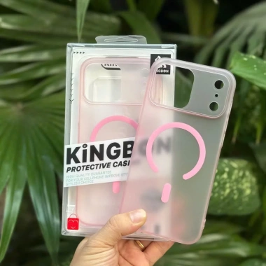 Ốp iPhone KiNGBON PC Màu Trong Nhám, hỗ trợ sạc không dây, cho iPhone 12-17 Pro Max - Giá 119.000₫ 7