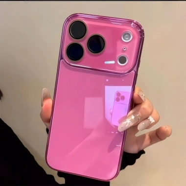 Ốp iPhone Kính Mạ Điện Màu Hồng Rose Chống Sốc Cao Cấp cho iPhone 17/16/15/14/13/12/11 Pro Max - Giá ưu đãi 121k