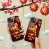 Ốp iPhone M2 Ngựa Vàng 2.026 - Mặt Kính Nền Đỏ Bính Ngọ Cao Cấp, Giá chỉ 85.800₫