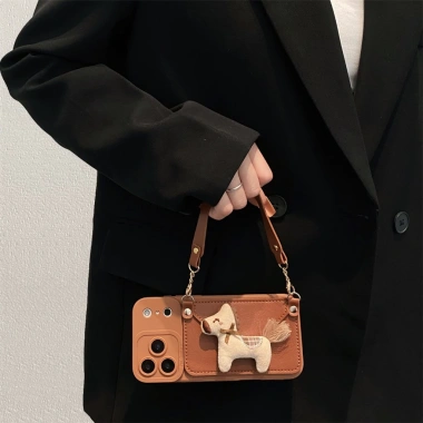 Ốp iPhone Ngựa 3D Hàn Quốc Đựng Thẻ Coin Purse Tương Thích iPhone 17/16/15/14/13/12/11 Pro Max - Giá 135k