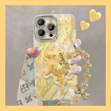 Ốp iPhone Tết 2.026 may mắn ngựa vàng mã đáo thành công Full dòng 7 Plus 17PM có dây đeo giá 67.5k