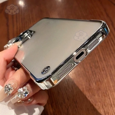 Ốp iPhone Titanium không viền, bảo vệ camera, gấp – iPhone 16/15/14/13/12/11, 39.000₫