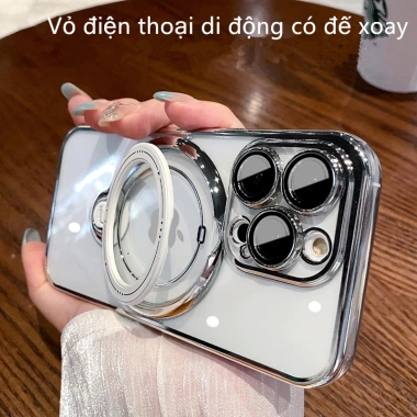 Ốp iPhone từ tính kèm giá đỡ xoay chống vân tay - Tương thích iPhone 11-16 Pro Max, giá ưu đãi 114.905₫