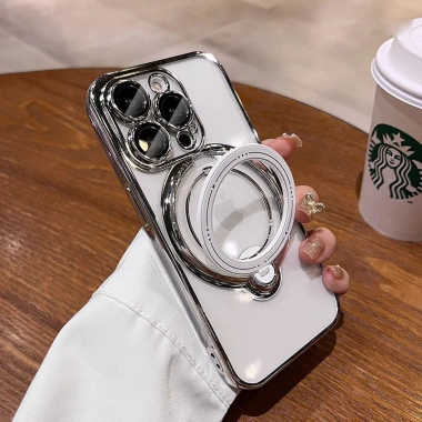 Ốp iPhone từ tính kèm giá đỡ xoay chống vân tay - Tương thích iPhone 11-16 Pro Max, giá ưu đãi 114.905₫