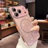 Ốp iPhone vàng hồng, cường lực bảo vệ ống kính, chống sốc, 13‑17 Pro Max & Air