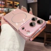 Ốp iPhone vàng hồng, cường lực bảo vệ ống kính, chống sốc, 13‑17 Pro Max & Air 3