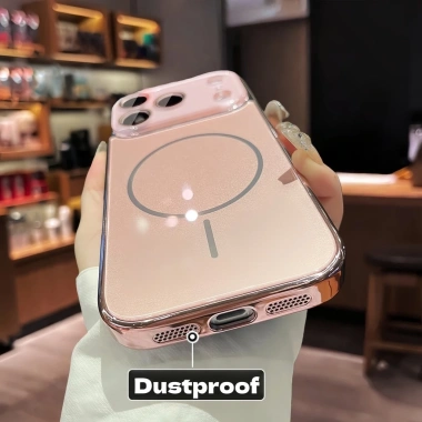 Ốp iPhone vàng hồng, cường lực bảo vệ ống kính, chống sốc, 13‑17 Pro Max & Air 4