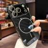 Ốp iPhone vàng hồng, cường lực bảo vệ ống kính, chống sốc, 13‑17 Pro Max & Air 9