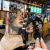 Ốp Kính 3D Cô Gái và Hoa Đẹp Dành Cho iPhone 13,12,11,XS Max,Pro Max - Giá 69k 2