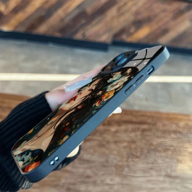 Ốp Kính 3D Cô Gái và Hoa Đẹp Dành Cho iPhone 13,12,11,XS Max,Pro Max - Giá 69k