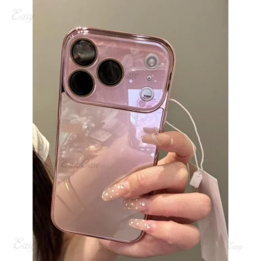 Ốp kính Ins nhạy cảm cho iPhone 13-17 ProMax, chống trượt, chống rơi, mặt sau