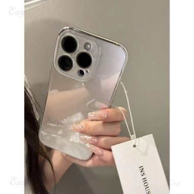 Ốp kính Ins nhạy cảm cho iPhone 13-17 ProMax, chống trượt, chống rơi, mặt sau