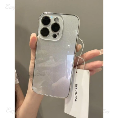Ốp kính Ins nhạy cảm cho iPhone 13-17 ProMax, chống trượt, chống rơi, mặt sau
