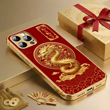 Ốp Lưng 12 CON GIÁP TÀI LỘC ĐỎ Viền Mạ Vàng Mặt Kính cho iPhone 13/13 Mini/13 Pro/13 Pro Max/14/14 Plus/14 Pro/14 Pro Max - Giá 75.050₫