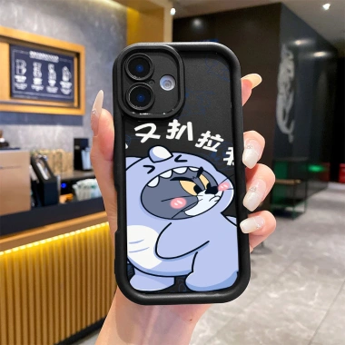 Ốp lưng con mèo silicon TPU mềm cho iPhone 13/14/15/16, bảo da, giá chỉ 23.900₫