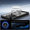 Ốp lưng cứng acrylic mờ đen, lực hút từ tính cho iPhone 11/12/13/14/15 Pro Max 3