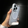 Ốp lưng cứng acrylic mờ đen, lực hút từ tính cho iPhone 11/12/13/14/15 Pro Max 9