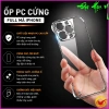 Ốp Lưng Cứng Trong Suốt Không Viền iPhone 17 16 15 14 13 12 11 X Pro Pro Max Plus e Air - Chống Ố Vàng, Ôm Khít Máy