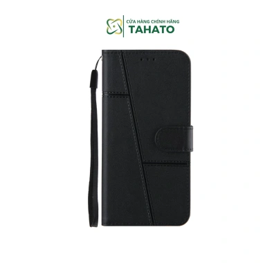 Ốp lưng da cao cấp TAHATO nắp gập 2 mặt khóa cài cho iPhone 6/7/8/7 Plus/13/14/15 Pro Max, có khe thẻ – giá 55.800₫