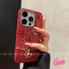 Ốp Lưng Da Mềm iPhone 17-11 Pro Max XR XS Max - Màu Đỏ Năm Mới, Giá 27.900₫