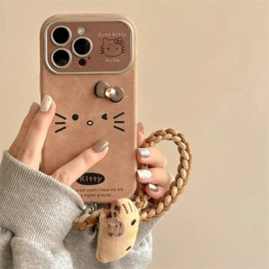 Ốp Lưng Da Nâu Sang Trọng Cho iPhone 17/16/15/14 - Bảo Vệ Đệm Mềm, Giá 55.300₫