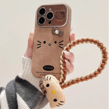 Ốp Lưng Da Nâu Sang Trọng Cho iPhone 17/16/15/14 - Bảo Vệ Đệm Mềm, Giá 55.300₫